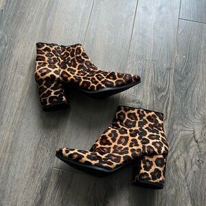 ALDO Leopard Cheetah Print Ankle Booties